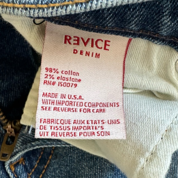 Revice Denim USA destroyed distressed Medium wash Jeans Size 32 - Picture 7 of 9